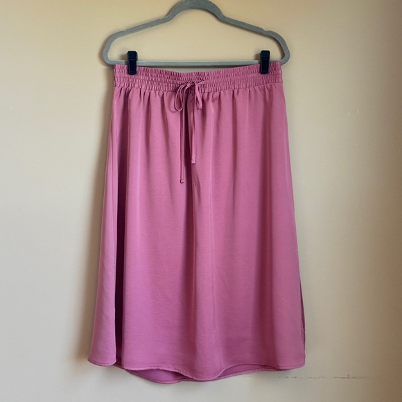 A New Day Pink Midi Skirt Women’s Size Large - Picture 1 of 7